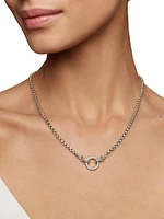 Smooth Amulet Vehicle Box Chain Necklace Sterling Silver, 3.6mm
