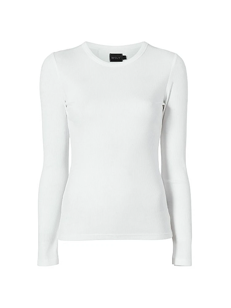 Rivington Rib-Knit Blouse