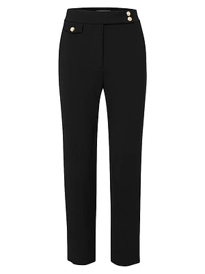 Renzo Straight-Leg Ankle-Crop Pants