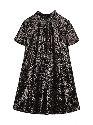 Ilana Sequined Bow-Back Minidress