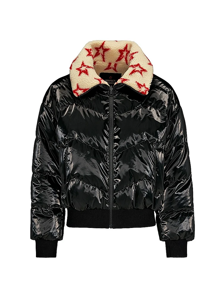 Reversible Sherpa Down Puffer Jacket