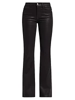 Le High Flared Coated Jeans