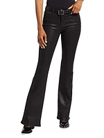 Le High Flared Coated Jeans