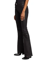 Le High Flared Coated Jeans