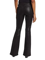 Le High Flared Coated Jeans