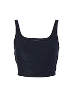 Tempo Jacquard Crop Bra Top