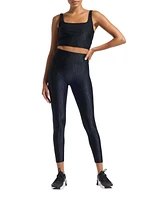 Tempo Jacquard Crop Bra Top