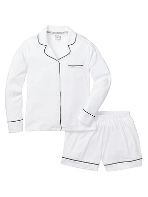 Long-Sleeve Top & Shorts Pajama Set