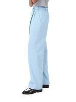 Armand Belted Pleated Wide-Leg Trousers