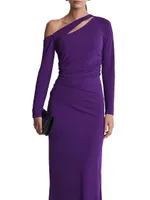 Delphine One-Shoulder Maxi Dress