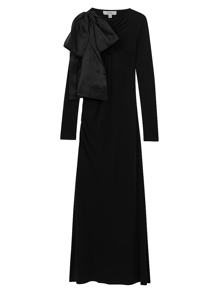 Savannah Bow Shoulder Maxi Dress