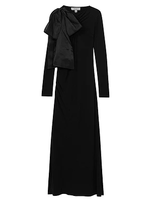 Savannah Bow Shoulder Maxi Dress