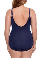 Plus Women's Prints Tropica Toile Oceanus One-Piece Swimsuit