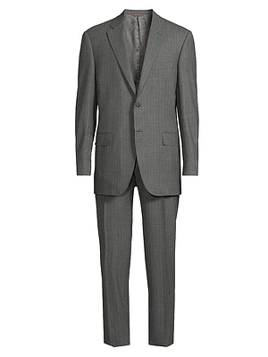 Siena Pinstriped Stretch Wool Suit