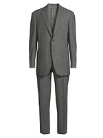 Siena Pinstriped Stretch Wool Suit