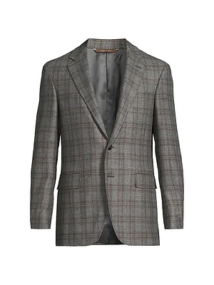 Kei Large Plaid Wool Sportcoat