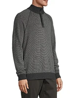 Birdseye Mock Turtleneck Sweater