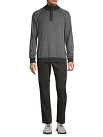 Birdseye Mock Turtleneck Sweater