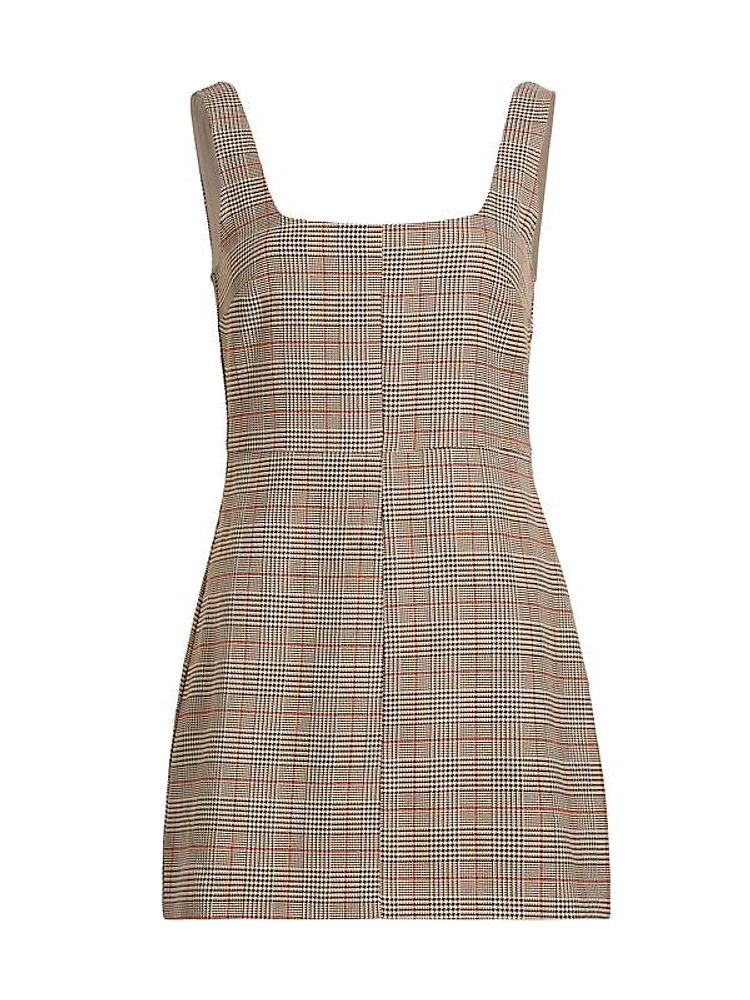 Elena Plaid Tailored Minidress