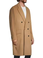 Thomas Wool & Cashmere-Blend Double-Breasted Coat