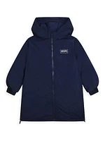 Little Girl's & Girl's Zip-Up Bomber Long Jacket