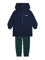 Little Girl's & Girl's Zip-Up Bomber Long Jacket