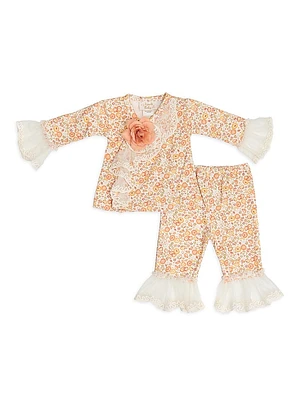 Baby Girl's Cinnamon Sugar Criss Cross Set