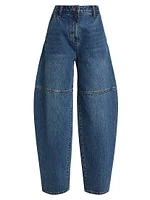 High-Rise Balloon-Leg Jeans