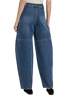 High-Rise Balloon-Leg Jeans