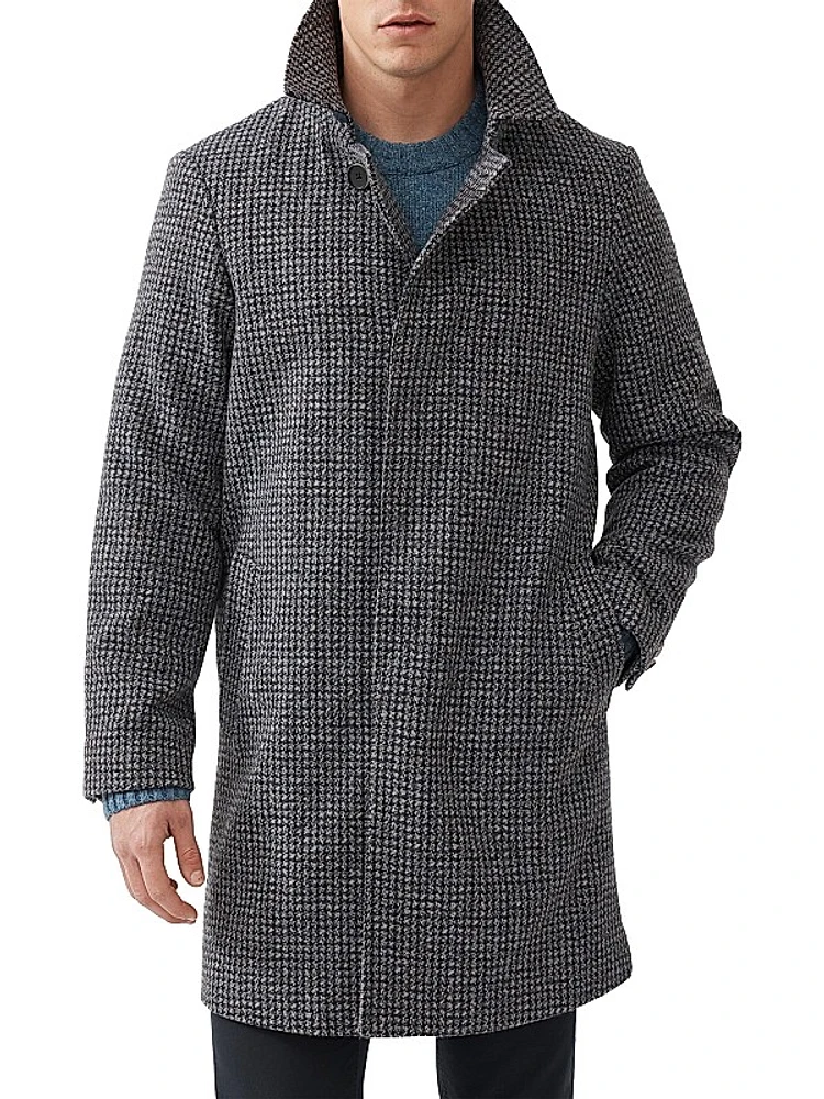Hundalee Tweed Houndstooth Coat