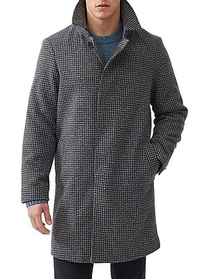Hundalee Tweed Houndstooth Coat