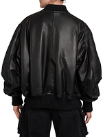 Leather Bomber Jacket