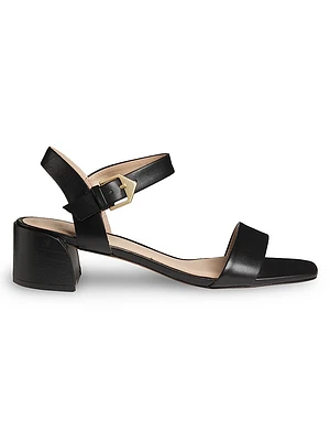 COLLECTION 45MM Leather Block-Heel Sandals