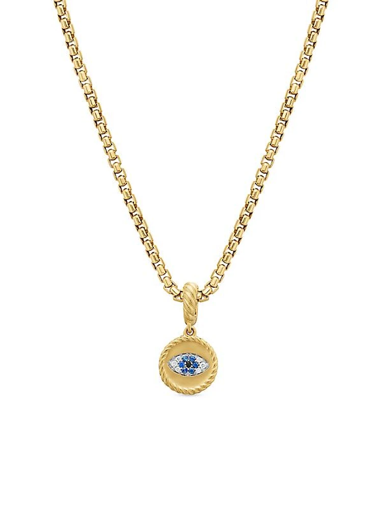 Evil Eye Amulet in 18K Yellow Gold