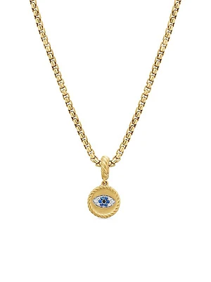 Evil Eye Amulet in 18K Yellow Gold