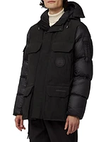 Mixed Media Paradigm Expedition Hooded Down Parka