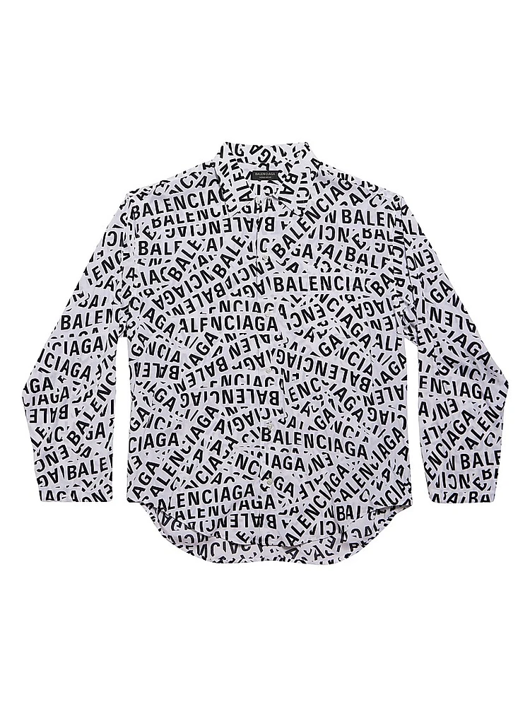 Logo Strips Minimal Shirt Large Fit