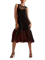 Sheer Organza Midi Dress