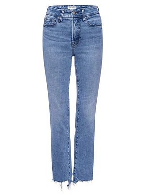 Good Legs High-Rise Stretch Straight Ankle Jeans