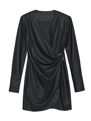 Joey Draped Satin Minidress