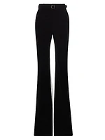 Velvet Belted Suiting Pants