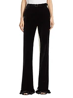 Velvet Belted Suiting Pants