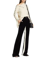 Velvet Belted Suiting Pants