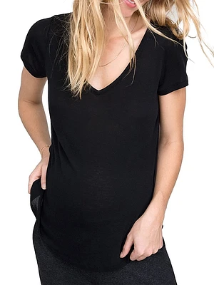 The Maternity Fitted Vee T-Shirt
