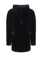 Reversible Shearling Lamb Parka Jacket