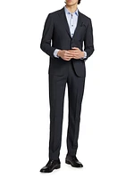 COLLECTION Plaid Wool Single-Breasted Suit
