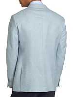 COLLECTION Speckled Silk & Wool-Blend Two-Button Sport Coat
