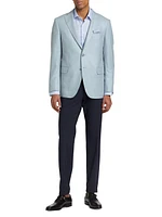COLLECTION Speckled Silk & Wool-Blend Two-Button Sport Coat