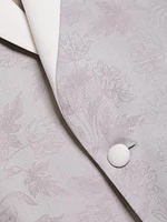 COLLECTION Floral Wool One-Button Dinner Jacket
