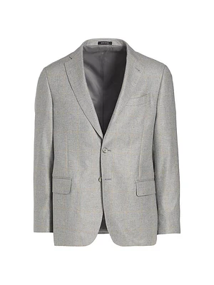 COLLECTION Grid Wool Two-Button Sport Coat